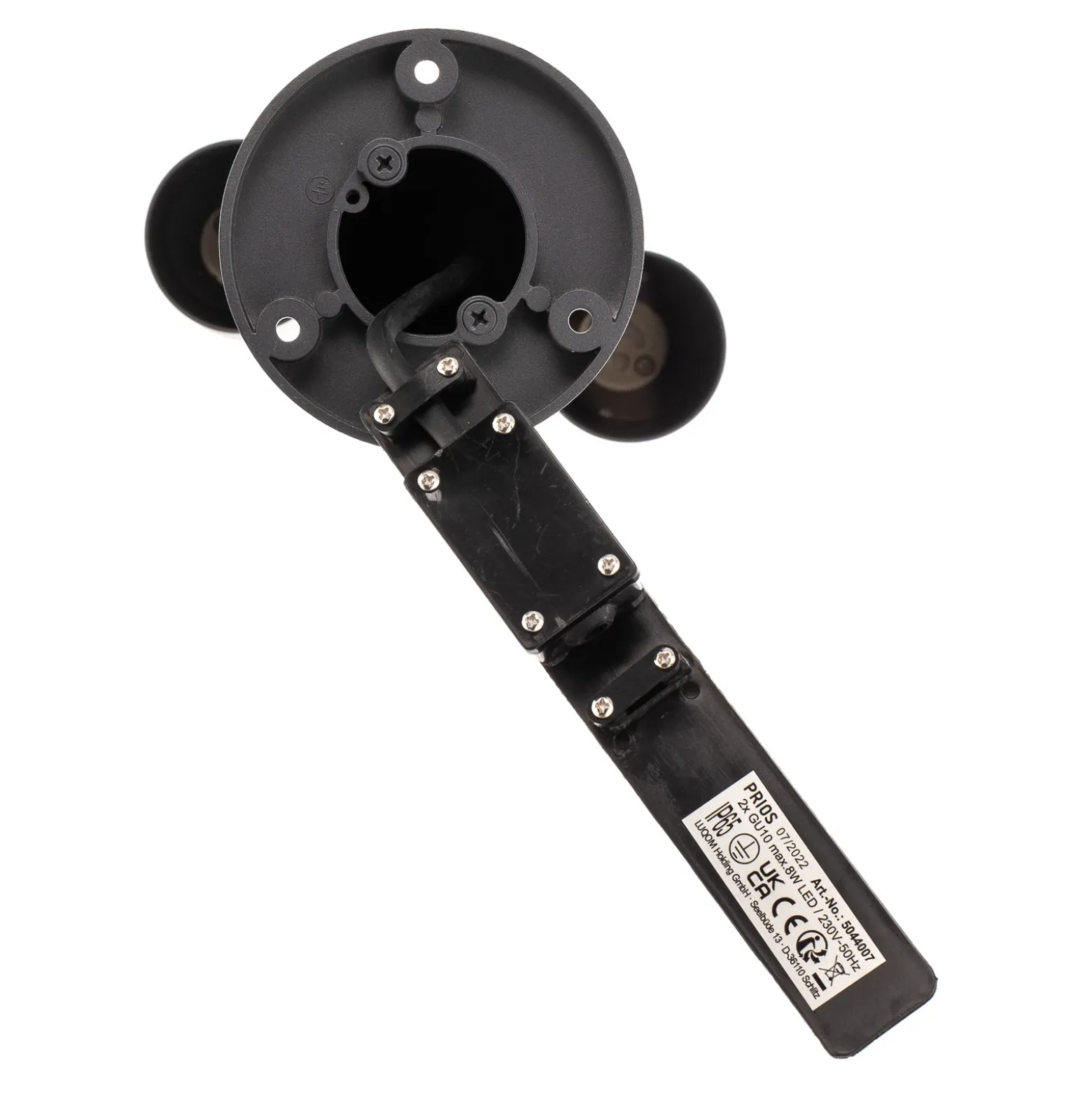 Baliza Tulimar de PRIOS, 2 luces, 45 cm, antracita, IP65
