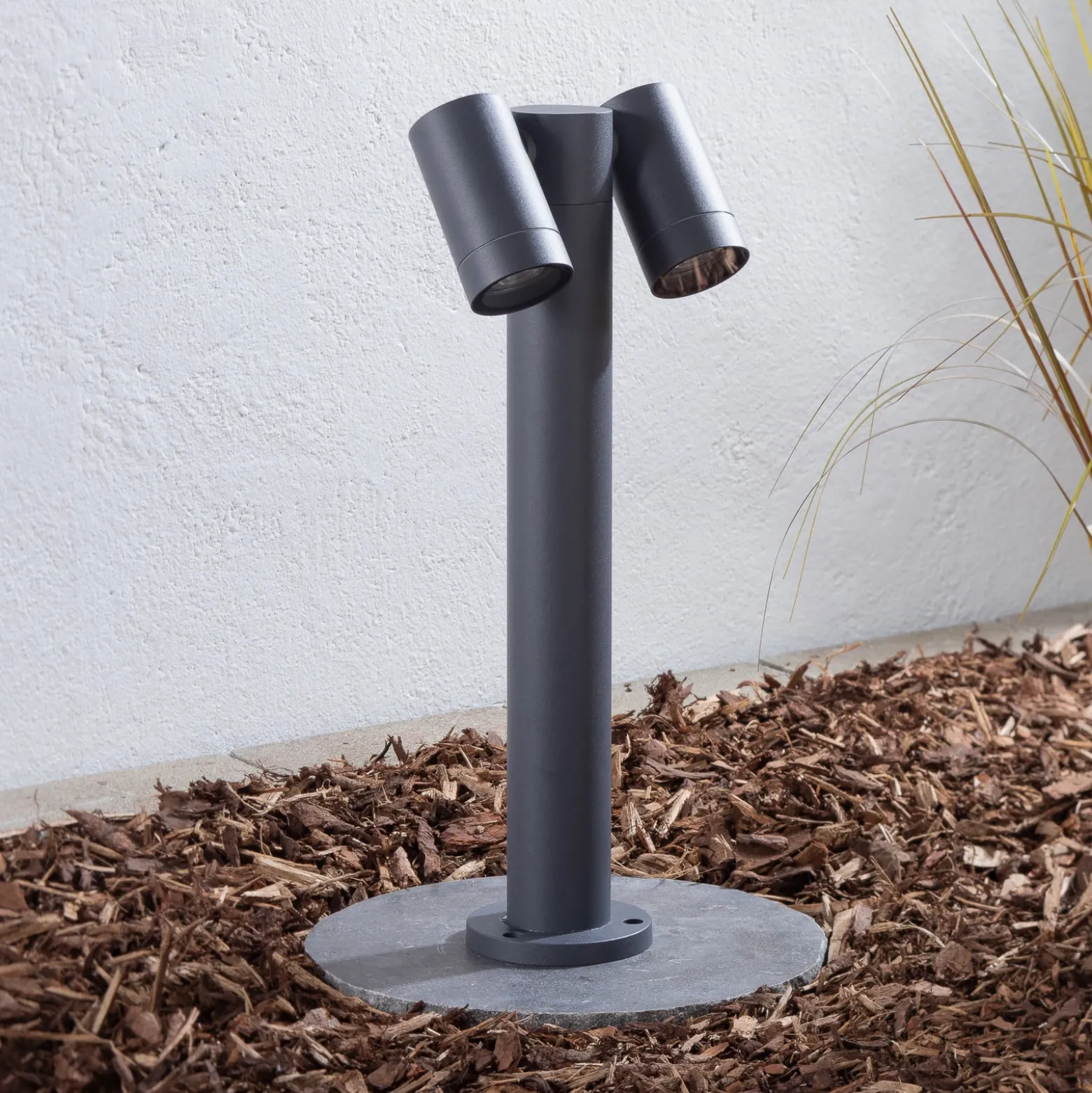 Baliza Tulimar de PRIOS, 2 luces, 45 cm, antracita, IP65