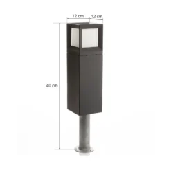 BEGA 84604 - baliza LED en grafito, 3.000 K