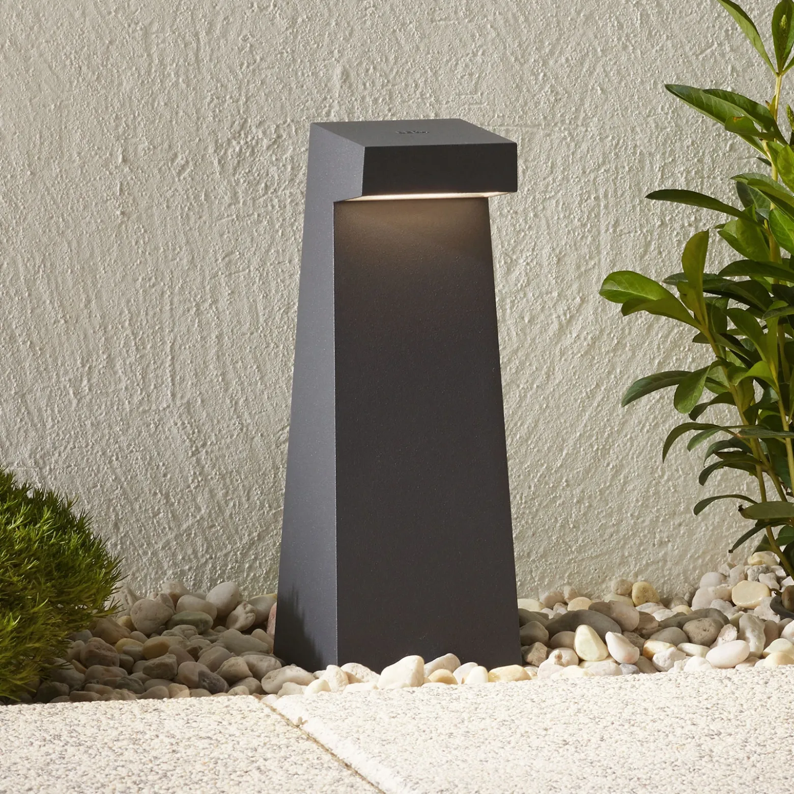 BEGA 77276 - baliza LED en grafito, 3.000 K