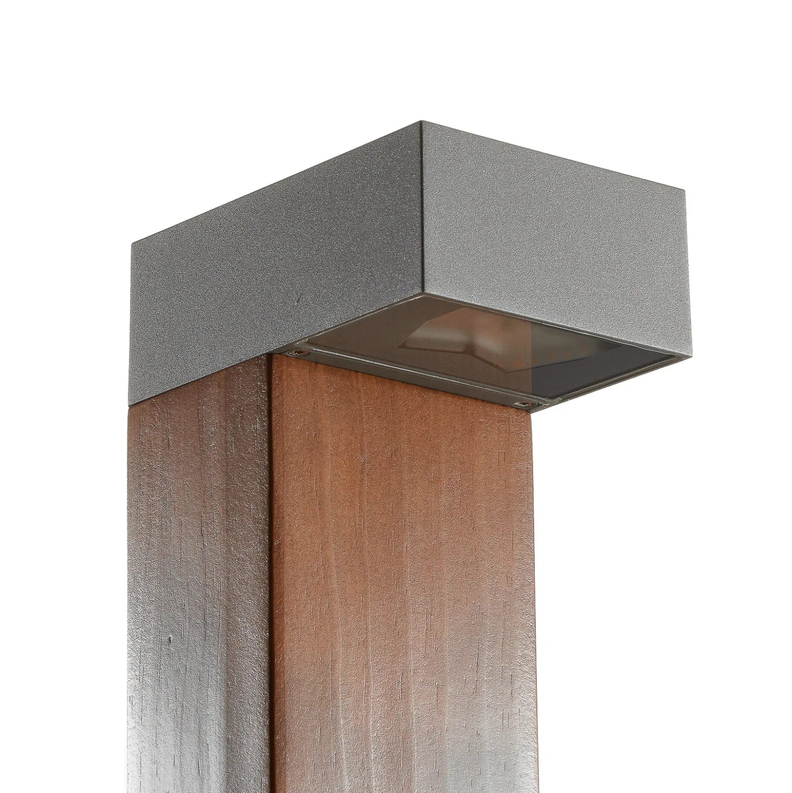 BEGA 84498 bolardo luminoso LED, grafito, angular