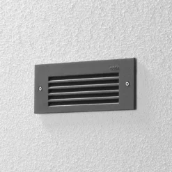 Bega 33017 Empotrable LED de pared 3.000K grafito 17 cm