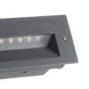 BEGA 33055 empotrado pared LED 3.000K grafito 32cm