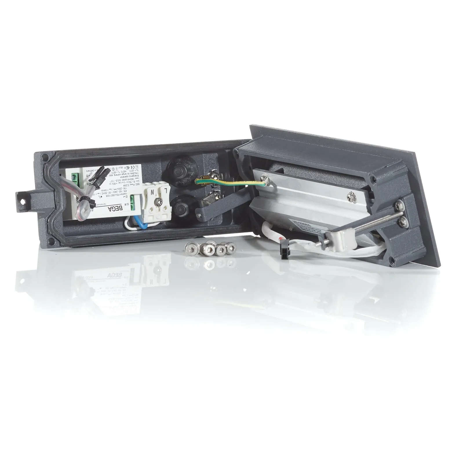 BEGA 33053 empotrado pared LED 3.000K grafito 17cm
