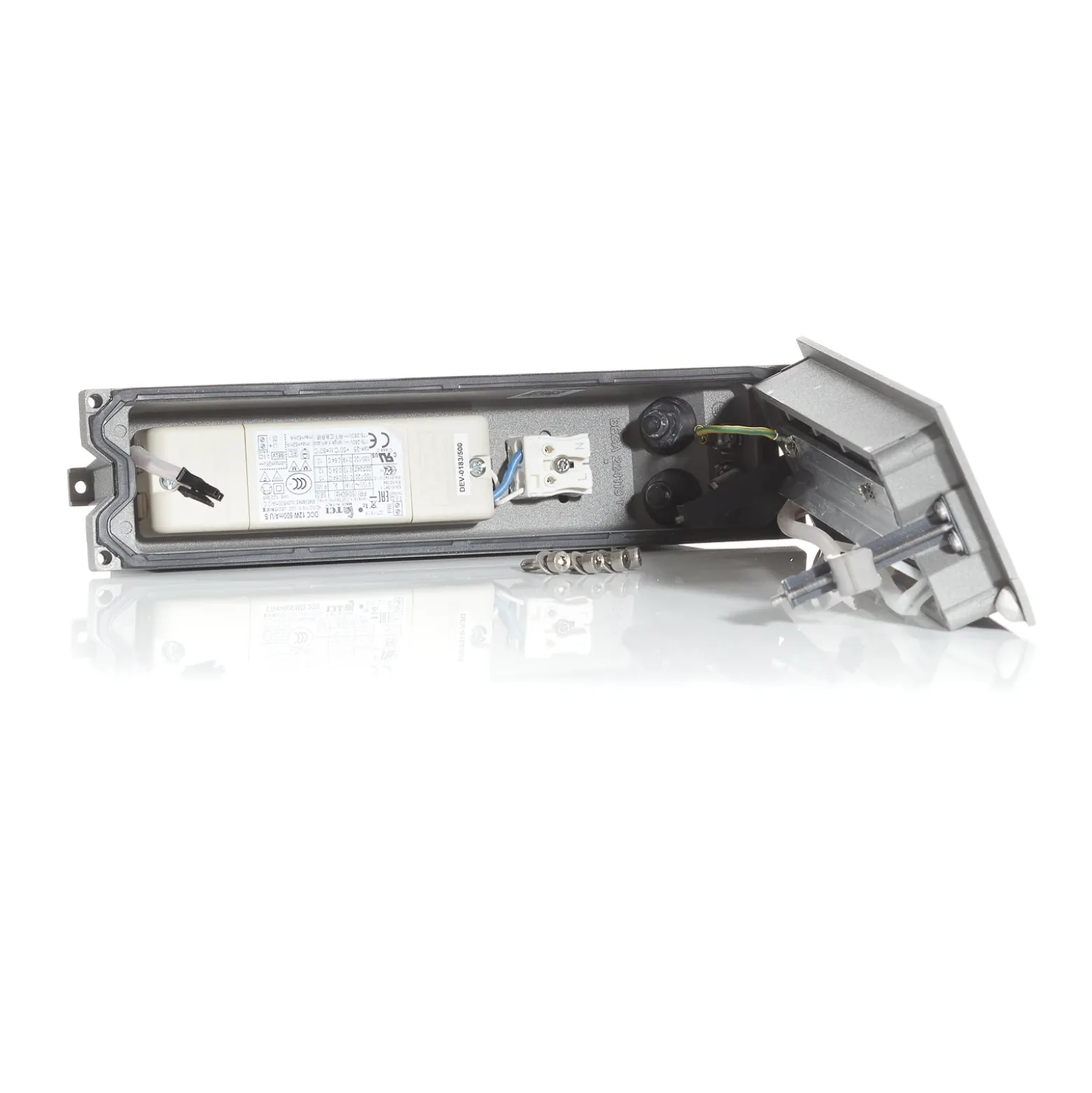 BEGA 33054 empotrado pared LED 3.000K plata 26 cm