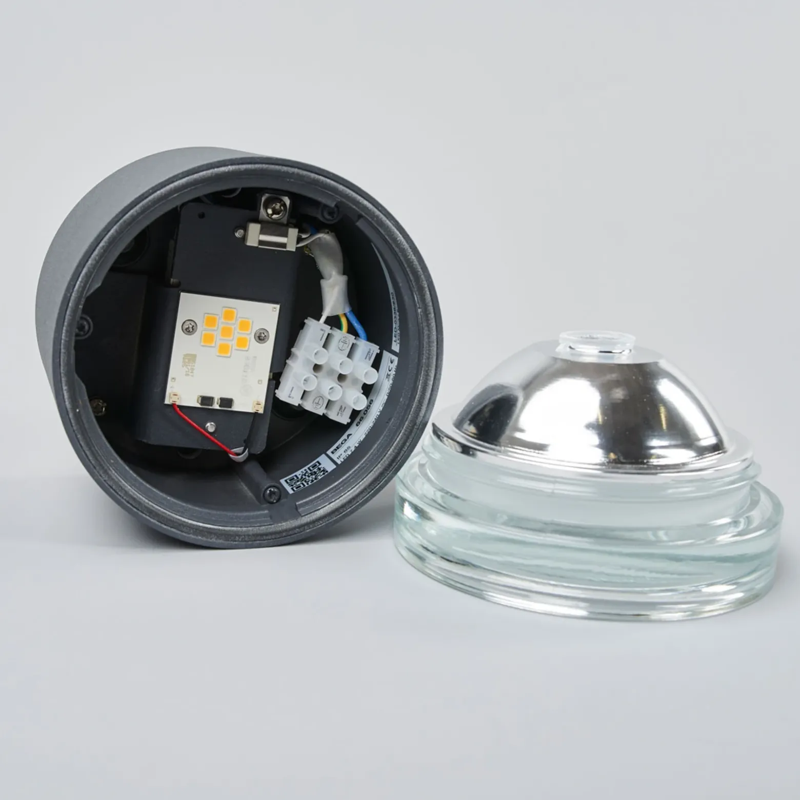 BEGA 66056K3 plafón de exterior grafito 3.000K 62°