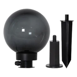 Bola decorativa de exterior Orby en negro, Ø 20 cm