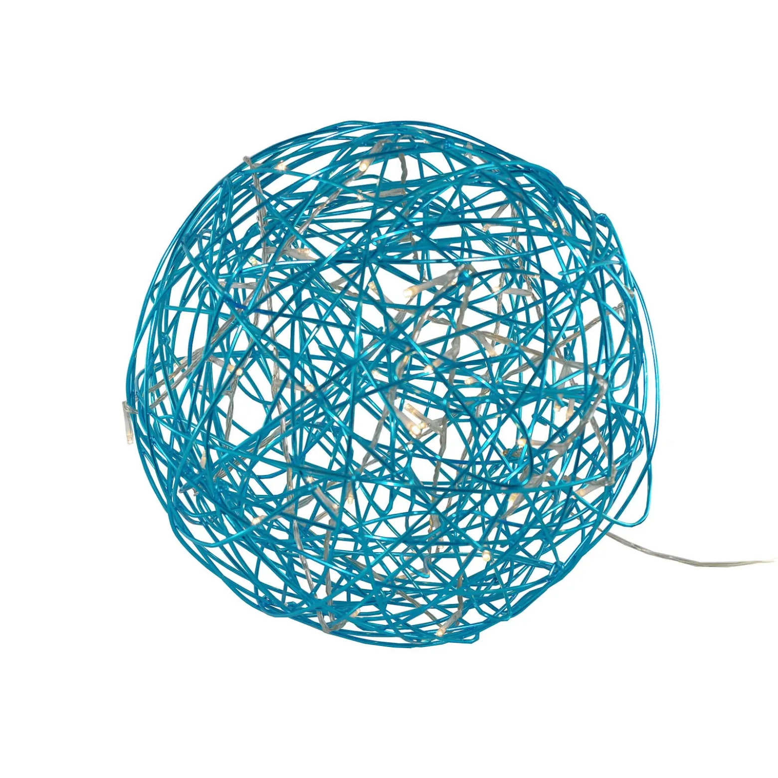Bola LED de diseño 3D Galax Fun, Ø 30 cm, azul