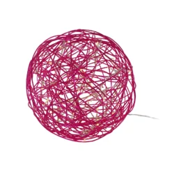 Bola LED de diseño 3D Galax Fun, Ø 30 cm, fucsia