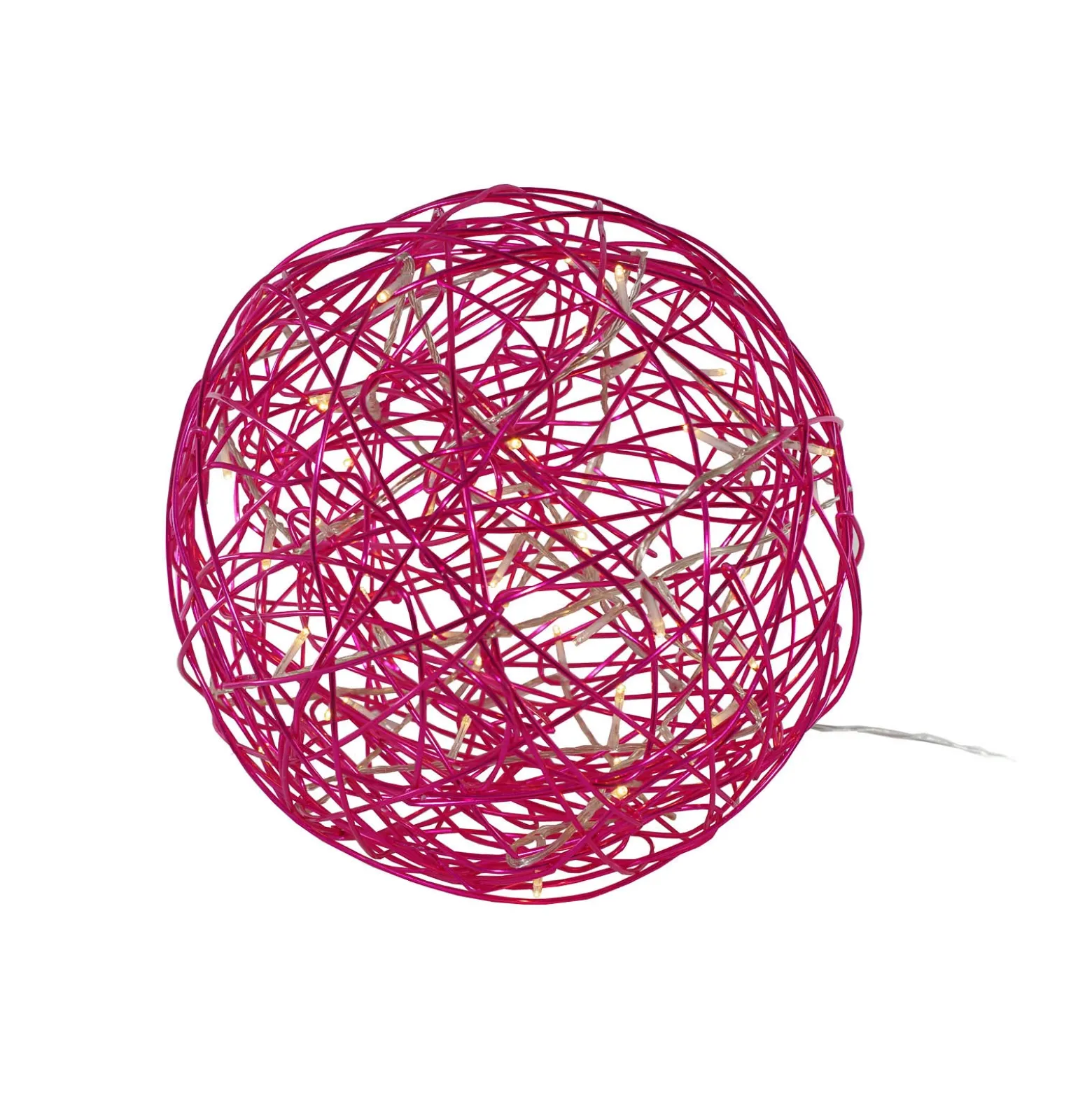 Bola LED de diseño 3D Galax Fun, Ø 30 cm, fucsia