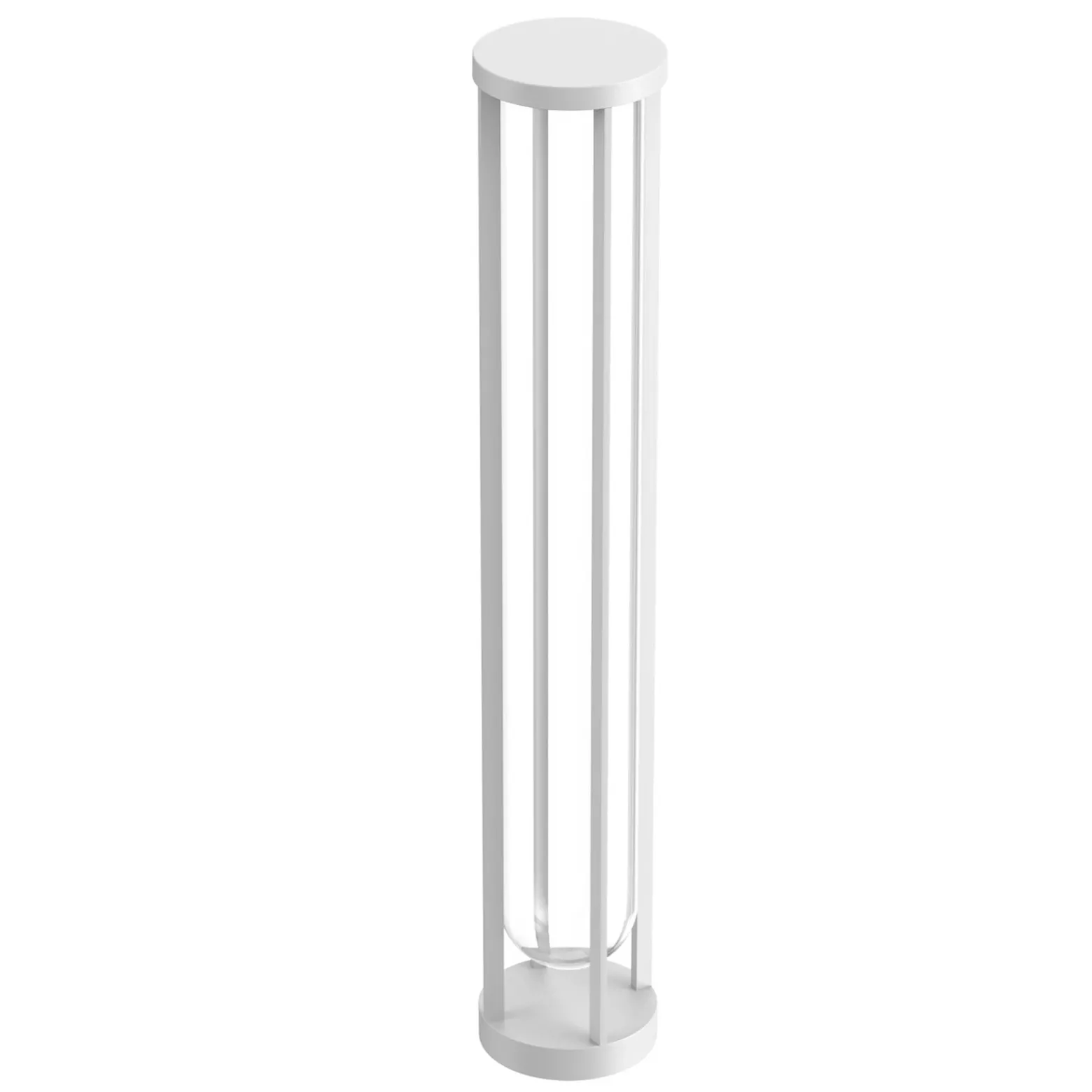 Bolardo FLOS In Vitro 3, 2.700 K, 90 cm, blanco
