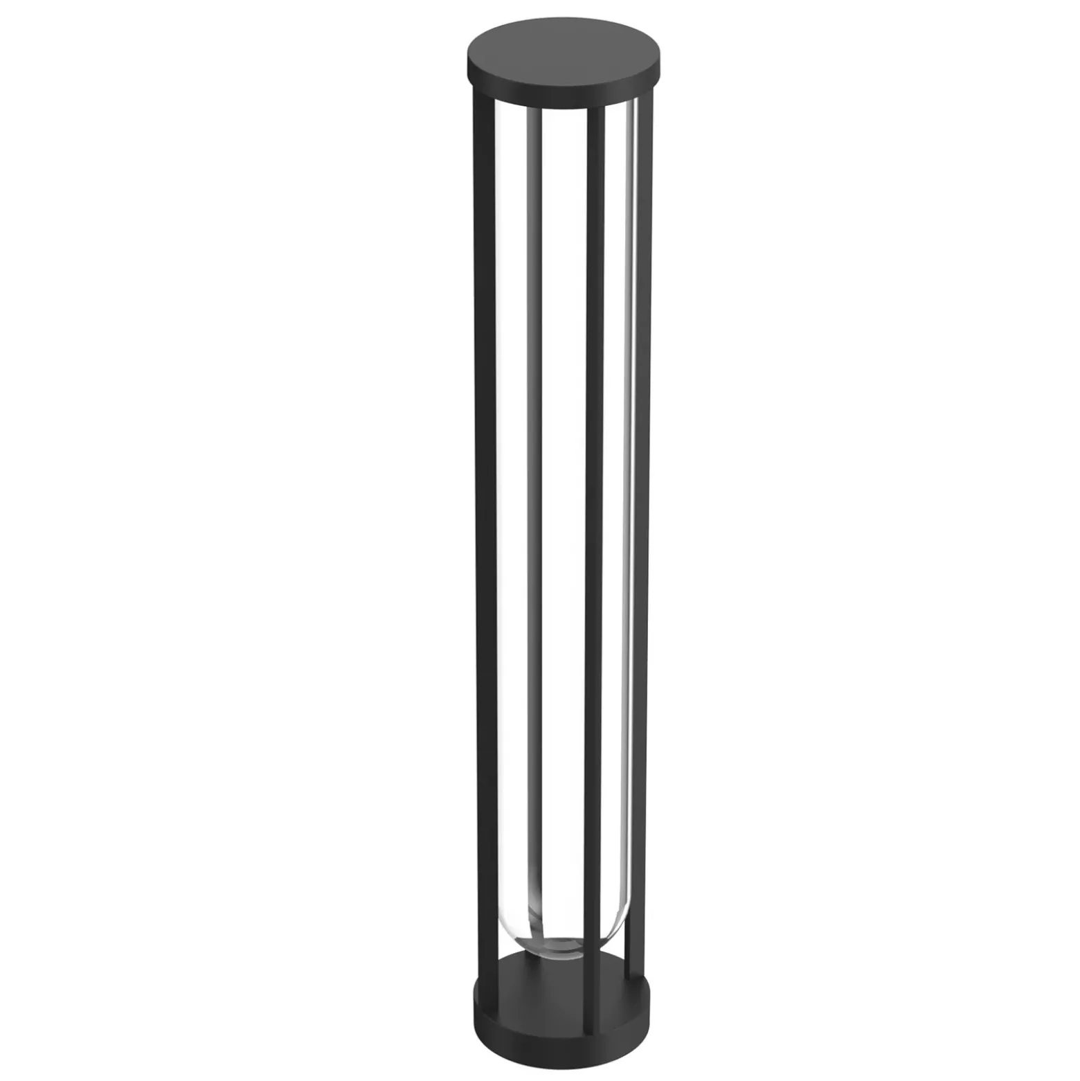 Bolardo FLOS In Vitro 3, 2.700 K 90 cm negro