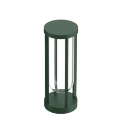 Bolardo FLOS In Vitro 1, 2.700 K, 40 cm verde oscuro