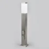 Bolardo luminoso 400166, acero inoxidable con 2 enchufes