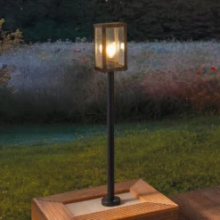 Bolardo luminoso Alamonte 1, negro