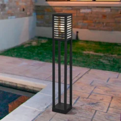 Bolardo luminoso Alamonte 3, negro