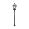 Bolardo luminoso 1113 aluminio fundido negro-plata