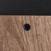 Bolardo luminoso ARDILA, aspecto de madera, altura 100 cm, metal/vidrio IP44