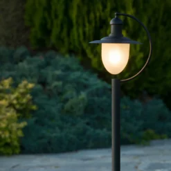 Bolardo luminoso Aruba, negro