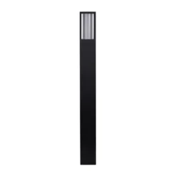 Bolardo luminoso Avenue, negro, altura 73 cm, metal