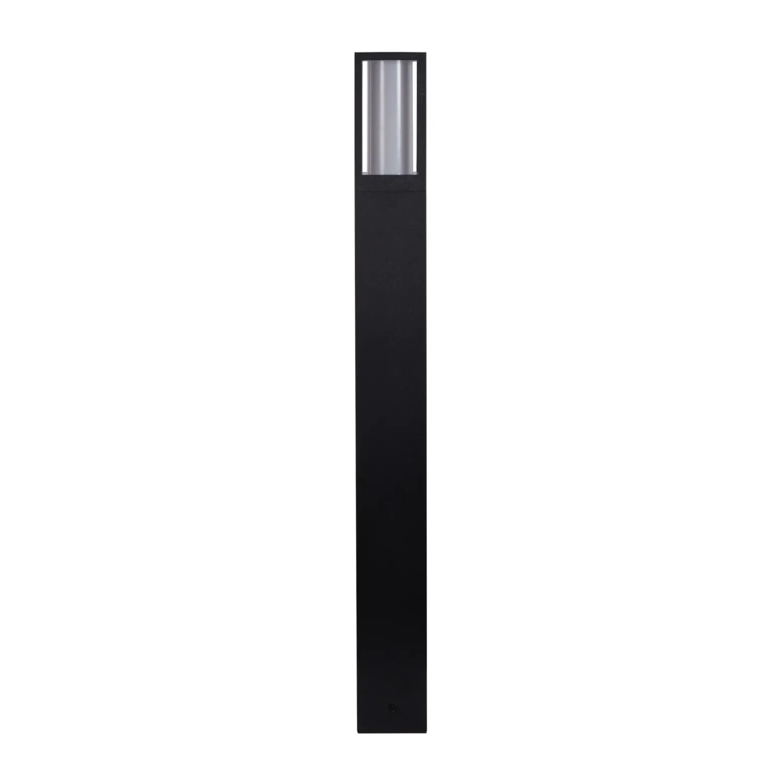 Bolardo luminoso Avenue, negro, altura 73 cm, metal