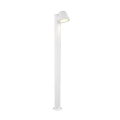 Bolardo luminoso «Beni», blanco mate, altura 100 cm, metal