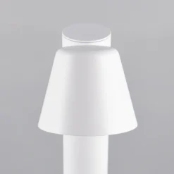 Bolardo luminoso «Beni», blanco mate, altura 100 cm, metal