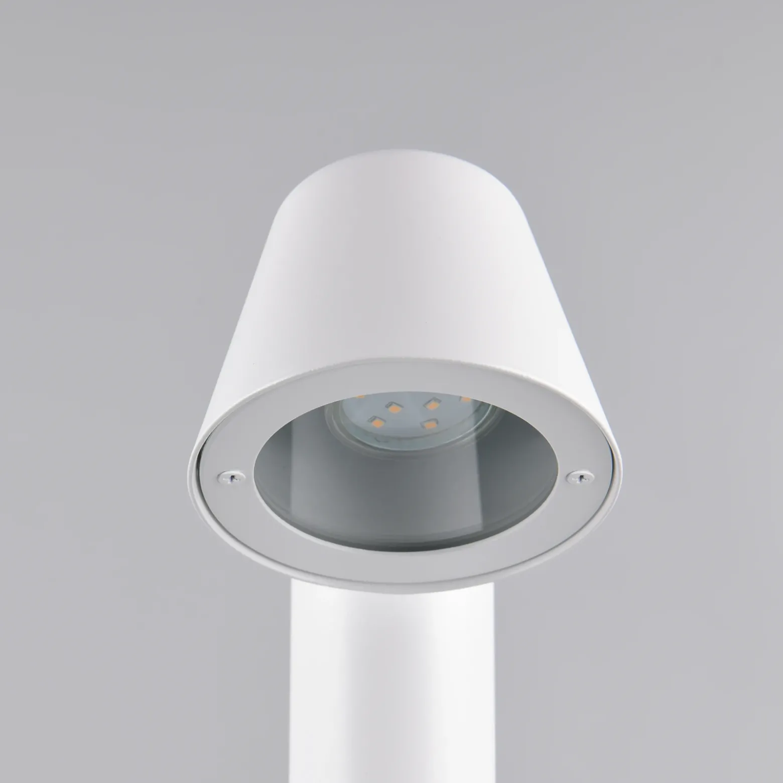 Bolardo luminoso «Beni», blanco mate, altura 100 cm, metal