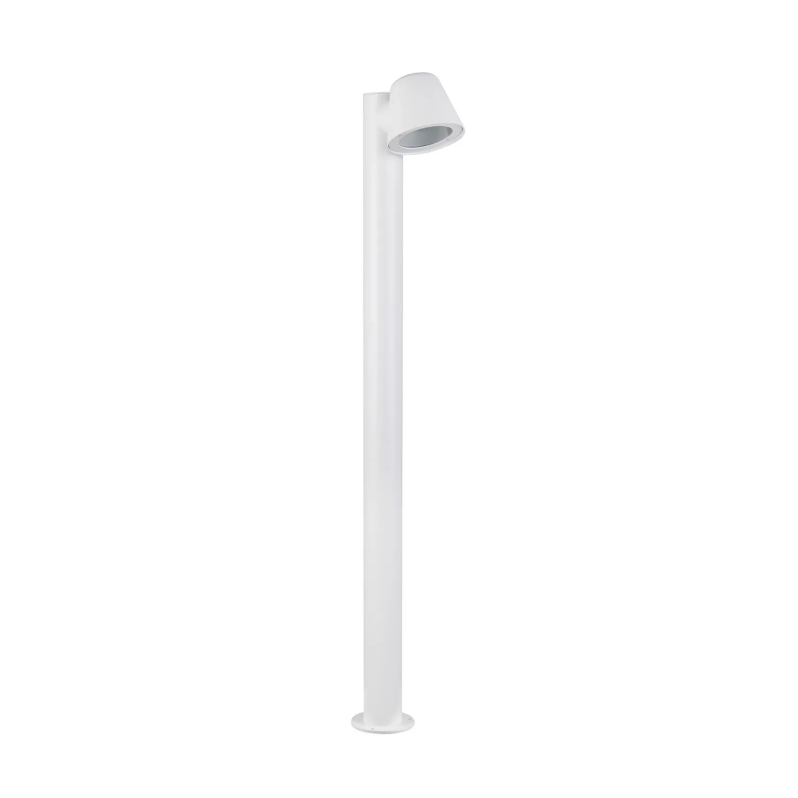 Bolardo luminoso «Beni», blanco mate, altura 100 cm, metal