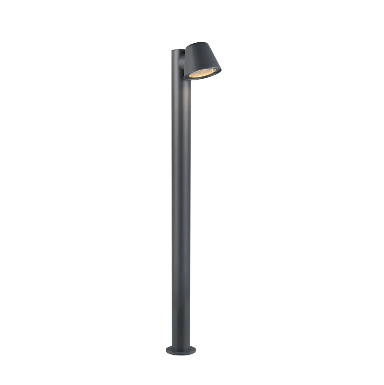 Bolardo luminoso Beni, negro mate, altura 100 cm, metal