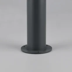 Bolardo luminoso Beni, negro mate, altura 100 cm, metal
