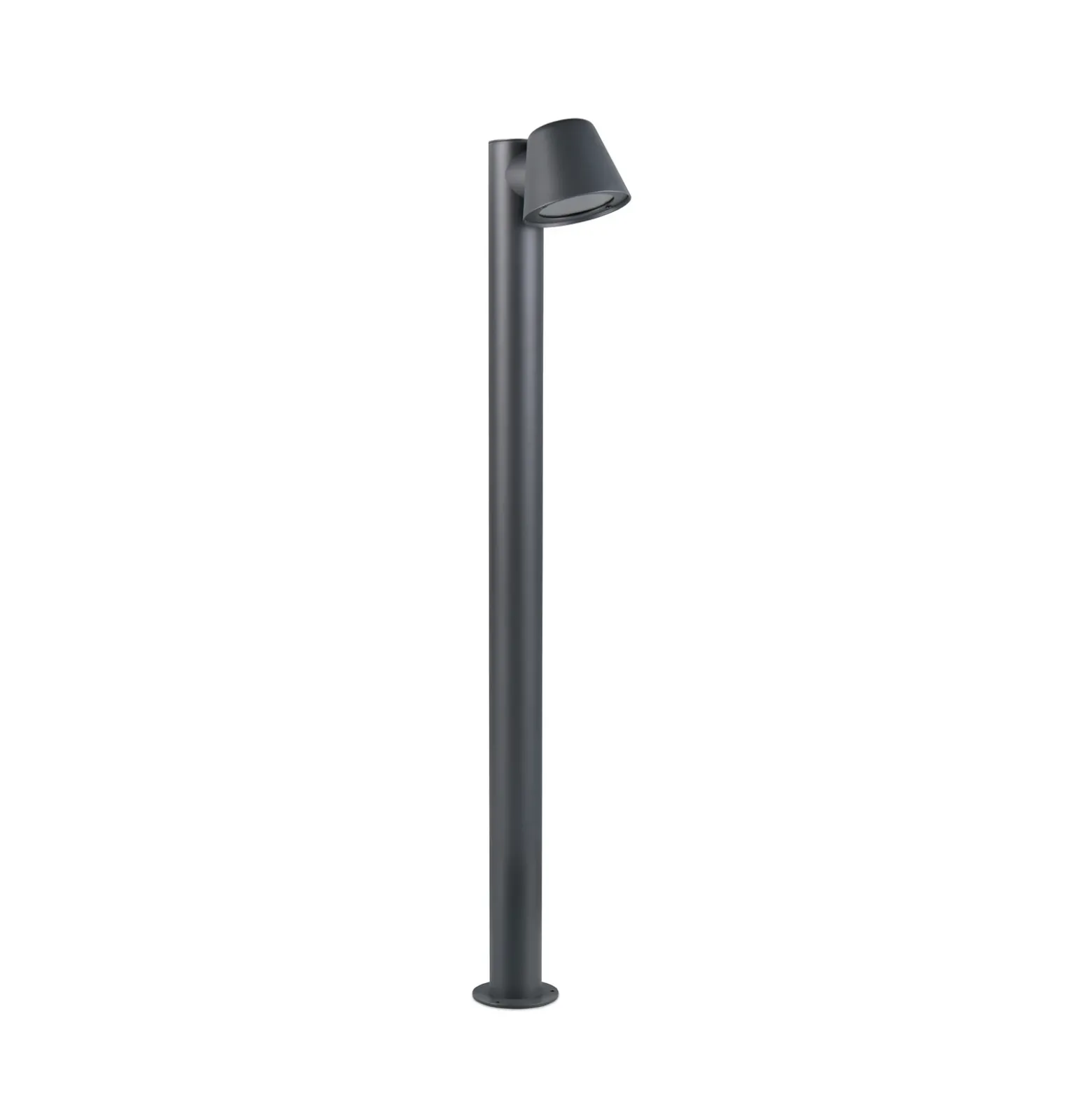 Bolardo luminoso Beni, negro mate, altura 100 cm, metal