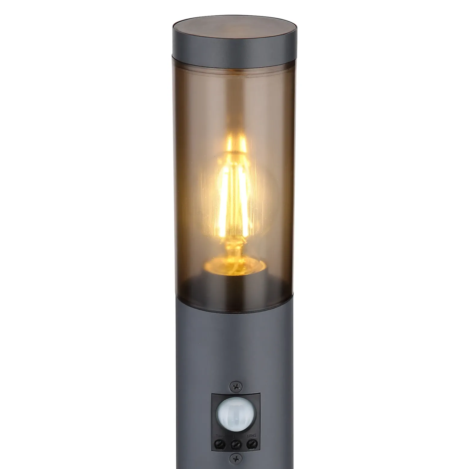 Bolardo luminoso Boston con detector de movimiento Altura 110 cm