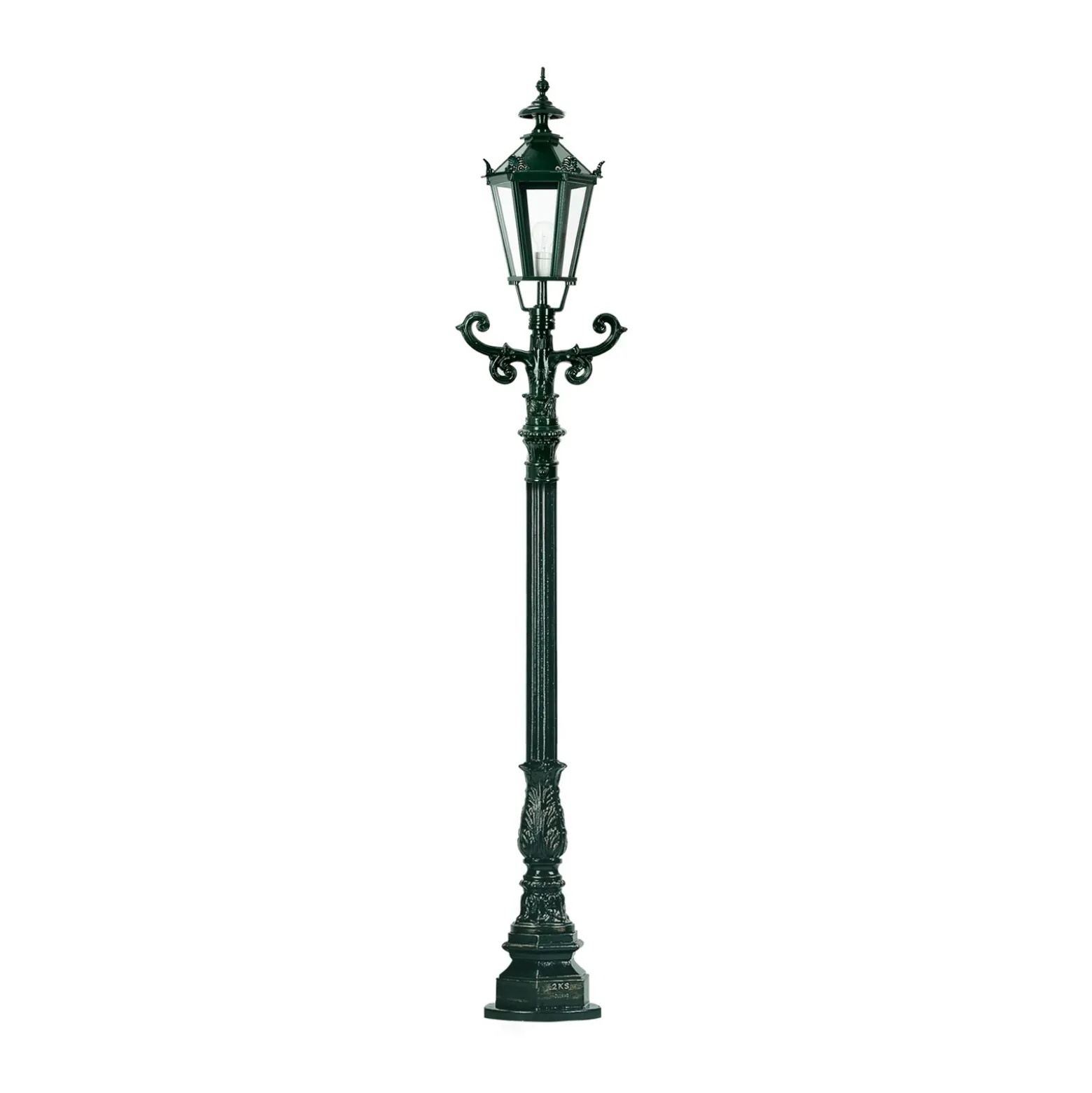 Bolardo luminoso Brighton, verde, altura 95 cm, metal, IP44