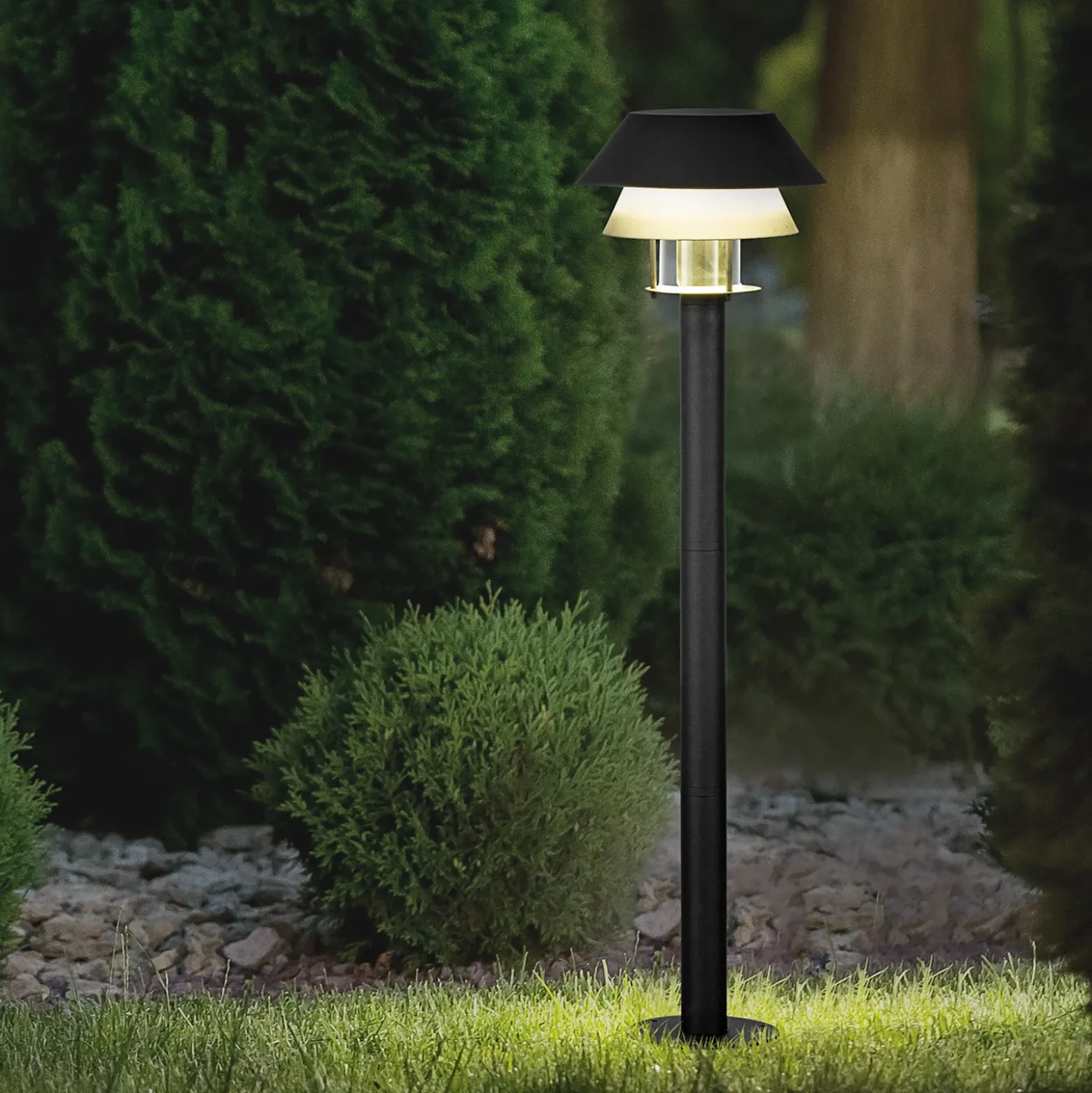 Bolardo luminoso Chiappera con pantalla doble