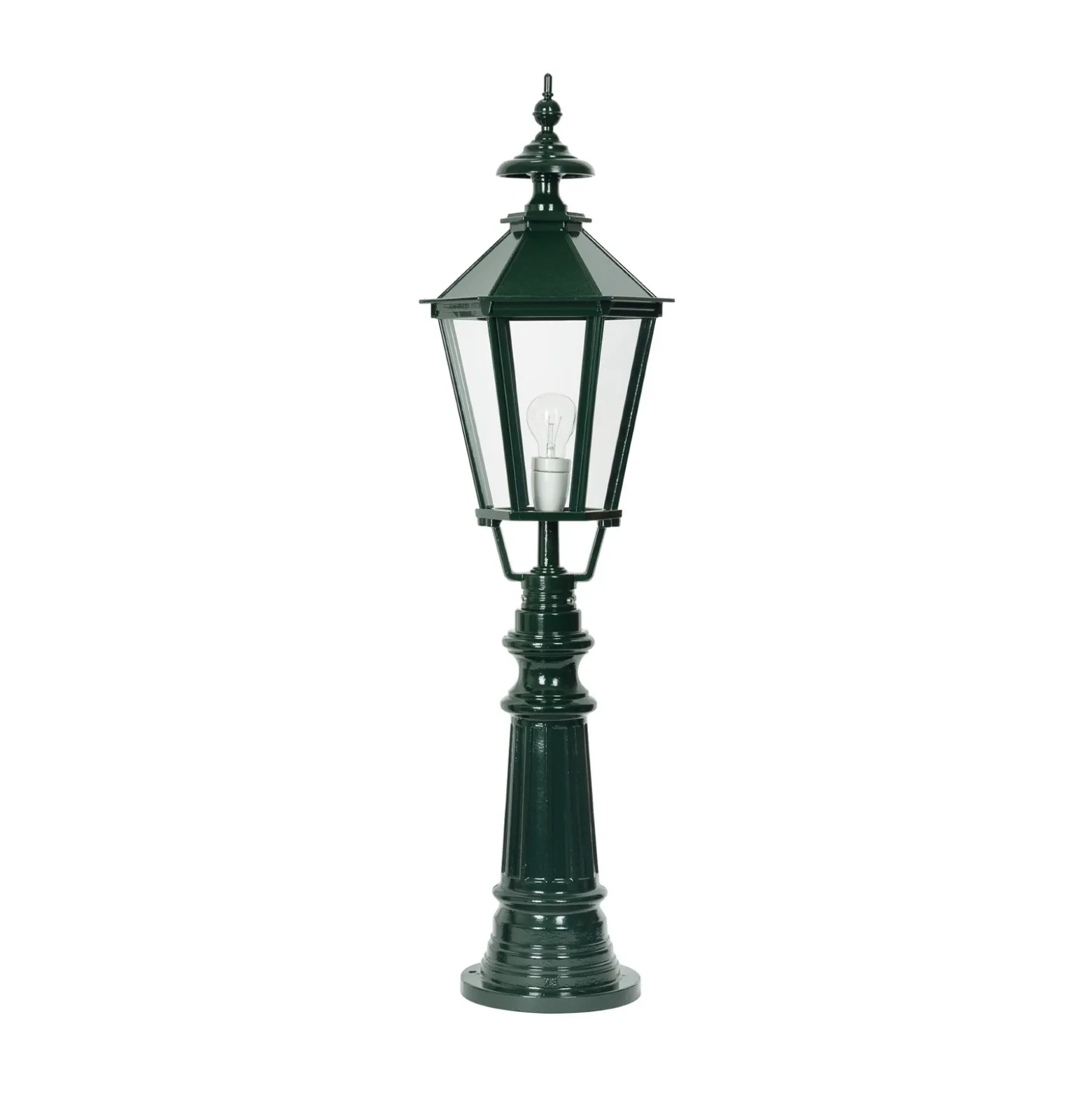 Bolardo luminoso clásico Liverpool, verde