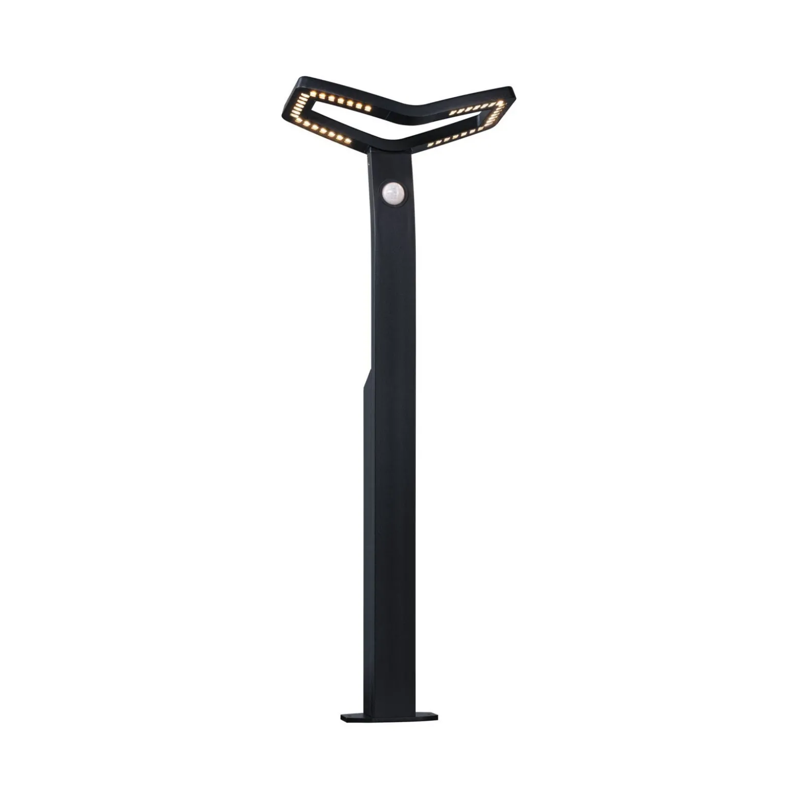 Bolardo luminoso con sensor inteligente Alara de Paulmann, RGBW antracita IP44