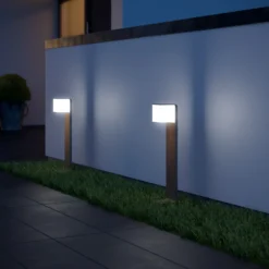 Bolardo luminoso con sensor STEINEL GL 80 SC, plateado