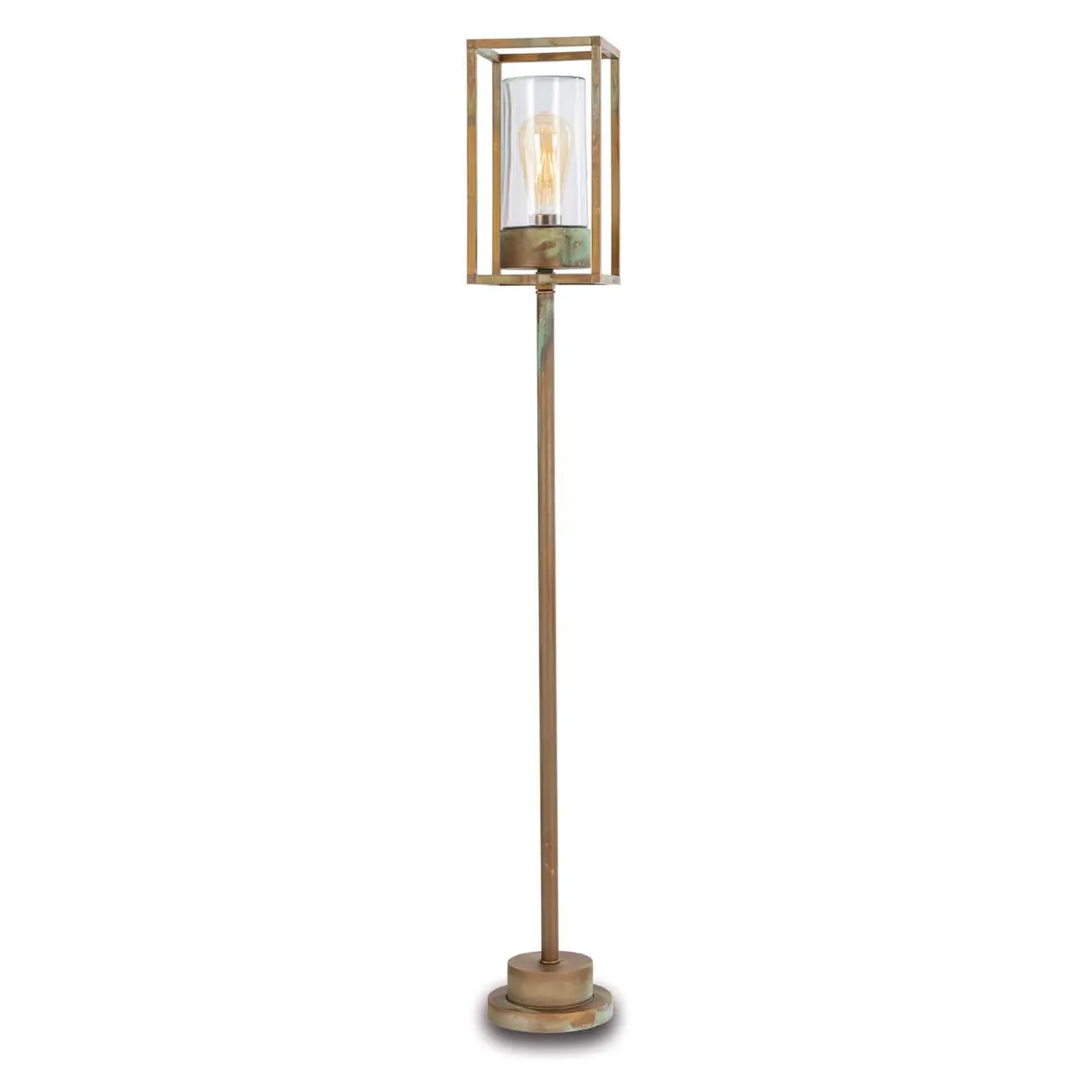 Bolardo luminoso Cubic³ 3371 latón/transparente