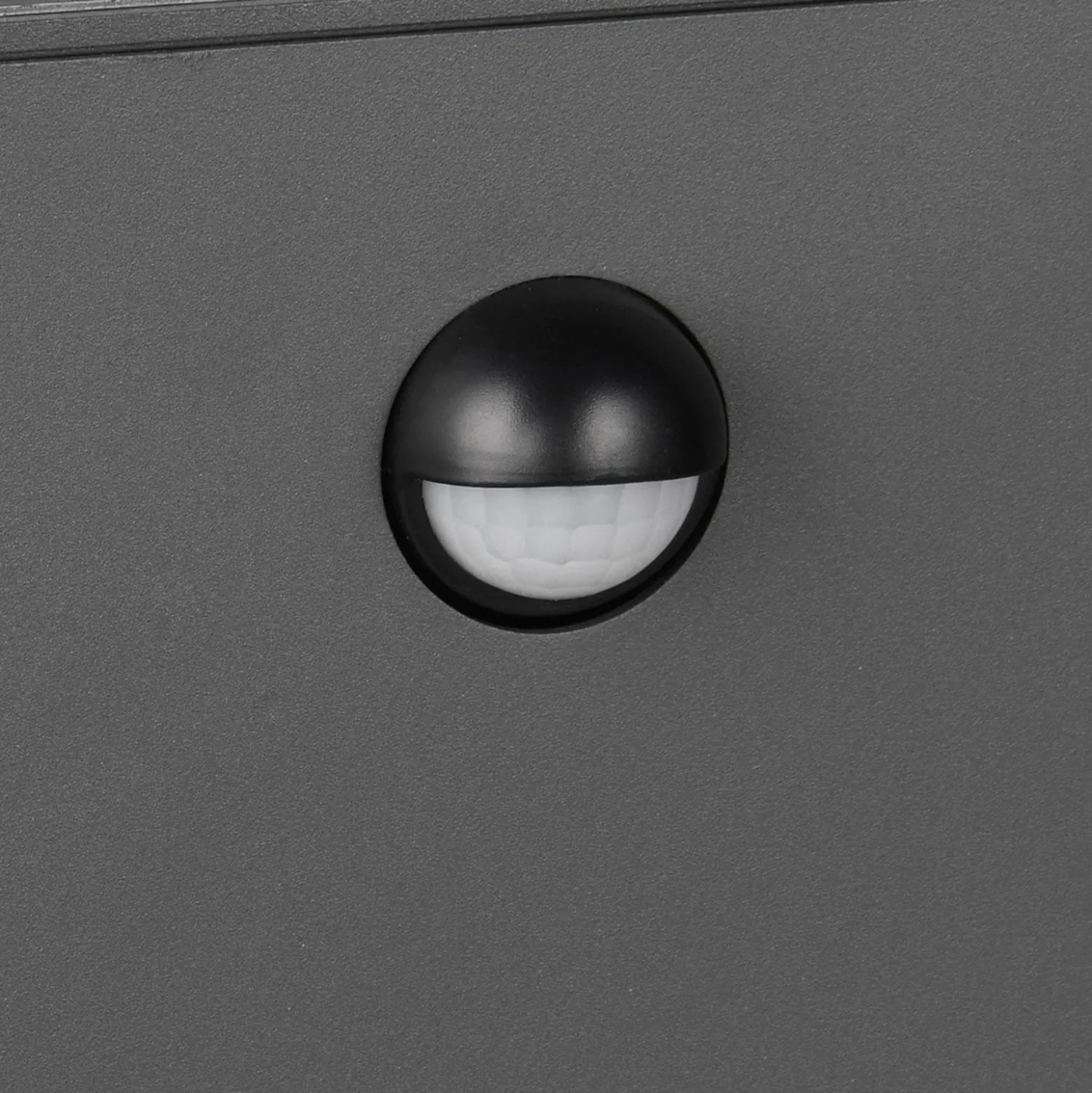 Bolardo luminoso de sensor GARONNE, antracita, altura 80 cm, metal IP44