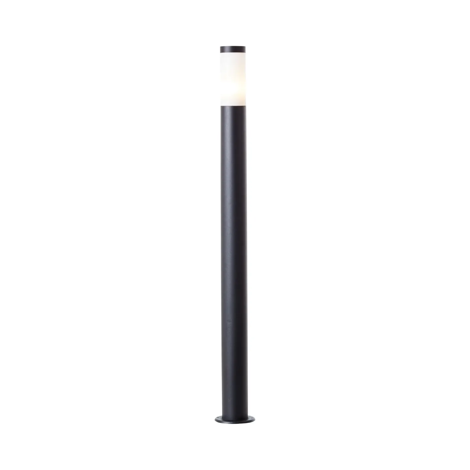 Bolardo luminoso Dody, negro, metal, plástico, E27