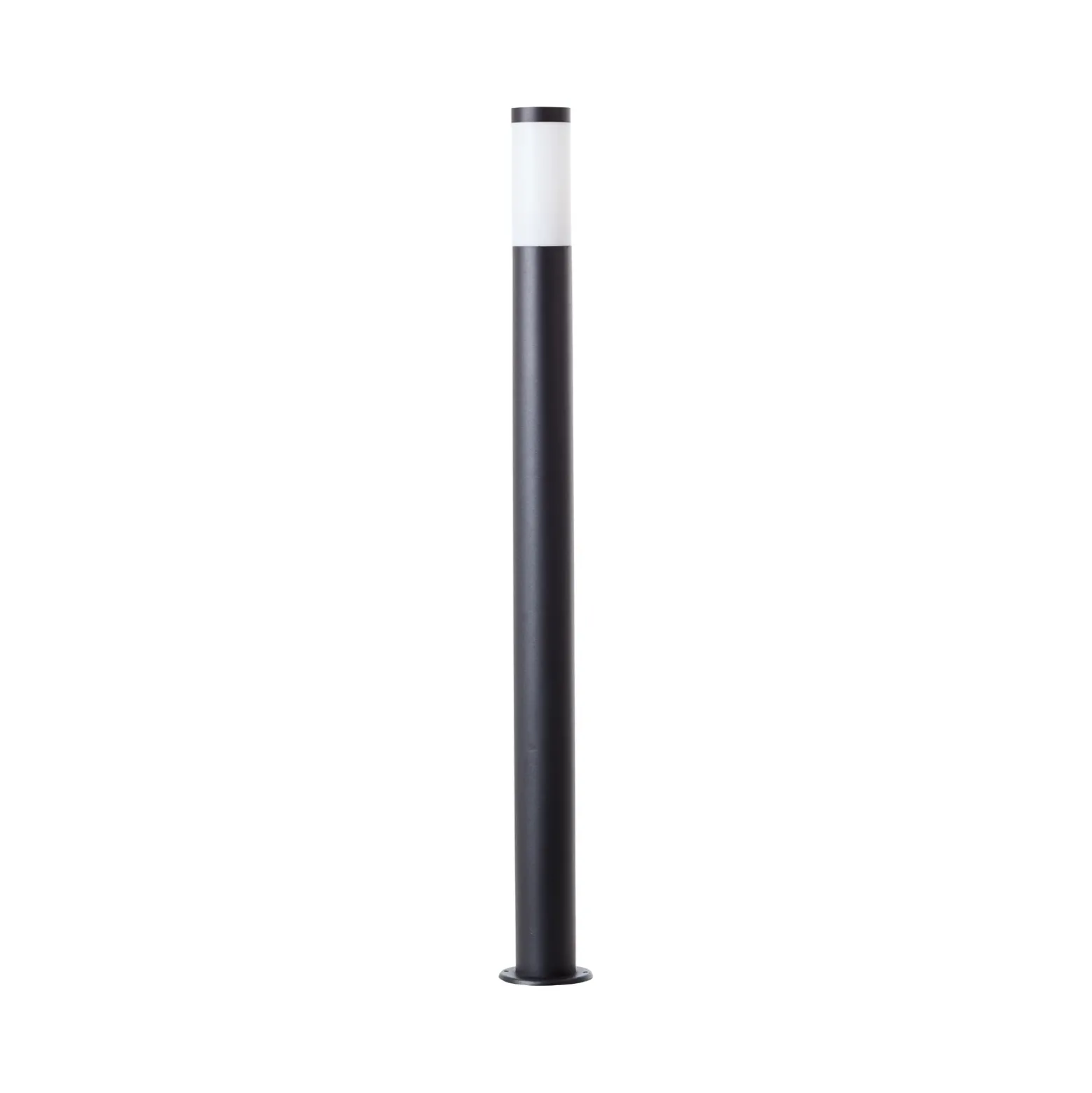 Bolardo luminoso Dody, negro, metal, plástico, E27