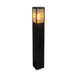 Bolardo luminoso «Dubai», negro, ABS, policarbonato, E27