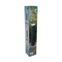 Bolardo luminoso EGLO CASTELNUOVO, negro, altura 50 cm, IP65, GU10