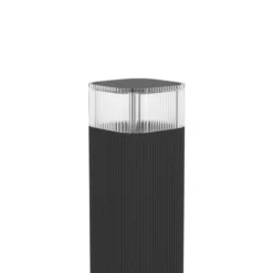 Bolardo luminoso EGLO CASTELNUOVO, negro, altura 80 cm, IP65, GU10
