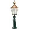 Bolardo luminoso Elburg, verde, altura 75 cm, metal, IP44