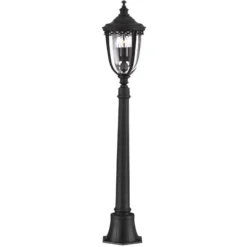 Bolardo luminoso English Bridle, negro