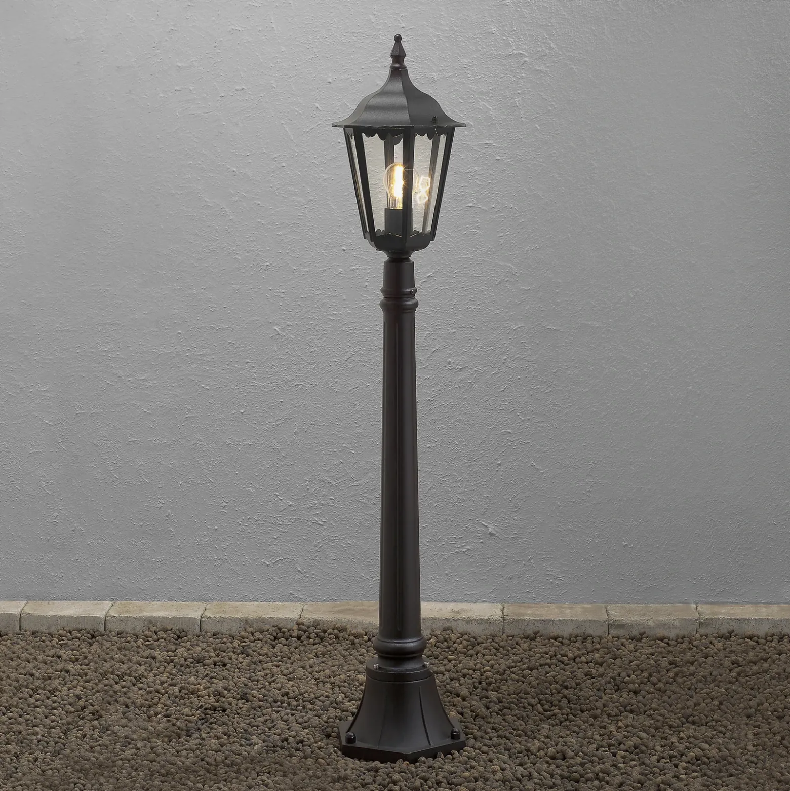 Bolardo luminoso Firenze, negro