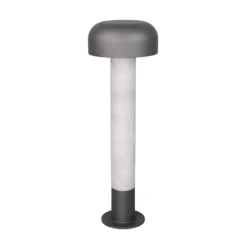 Bolardo luminoso FRASER, aspecto de hormigón, altura 54 cm, metal, IP54