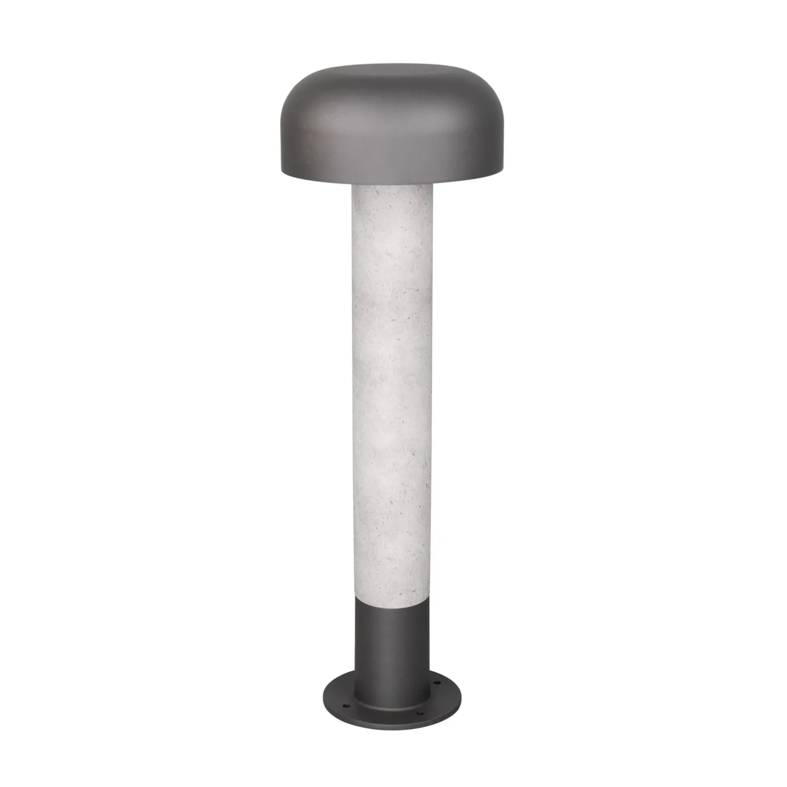 Bolardo luminoso FRASER, aspecto de hormigón, altura 54 cm, metal, IP54